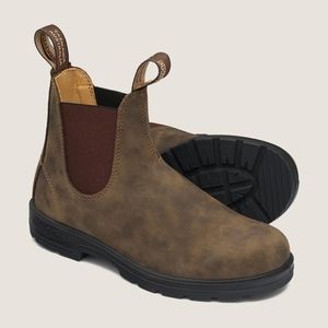 BLUNDSTONE CHELSEA BOOTS IN RUSTIC BROWN (Unisex)